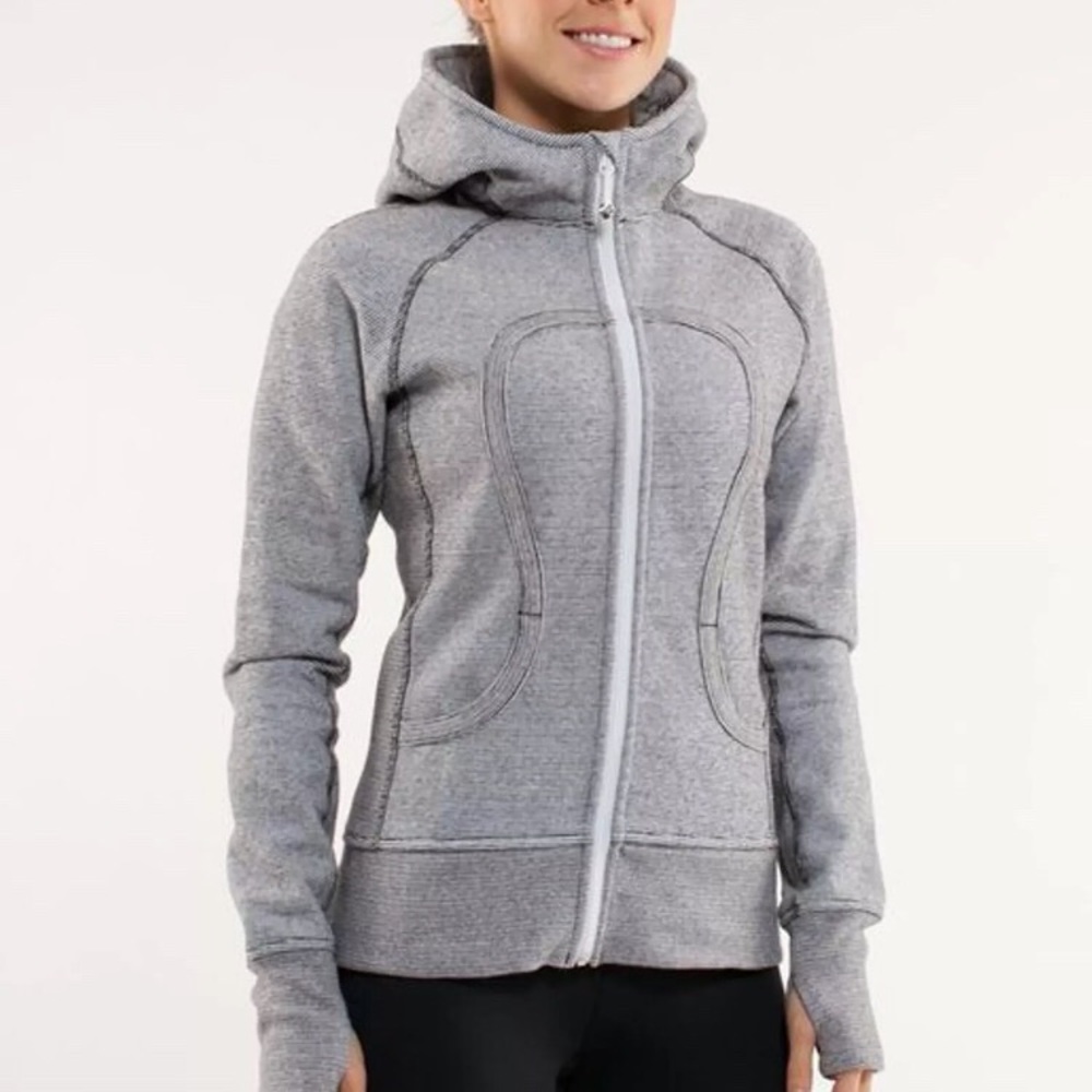 Lululemon Scuba Hoodie Microstripe SZ 4